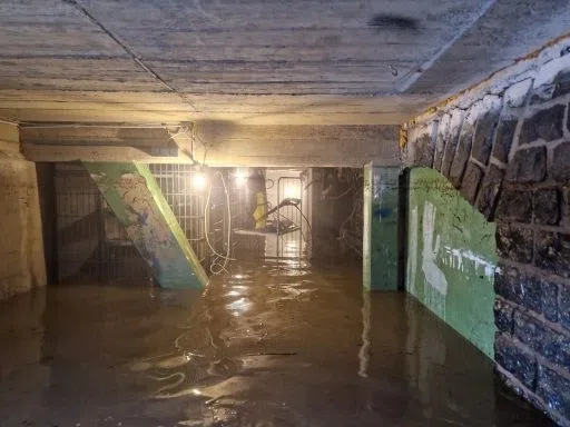 Hochwasser im Bundeshäuschen – Aufnahme aus unserem Archiv