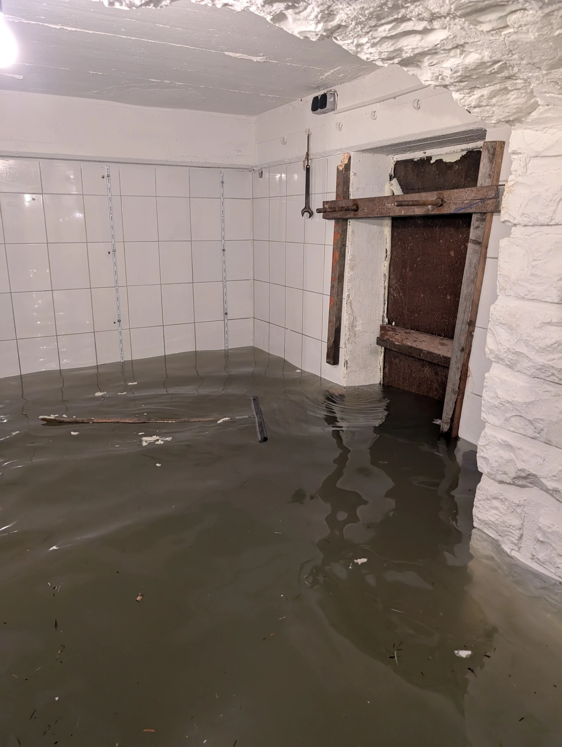 Hochwasser im Bundeshäuschen – weitere Aufnahme aus unserem Archiv