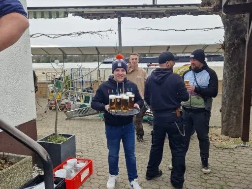 Hochwasser im Bundeshäuschen – Aufnahme aus unserem Archiv