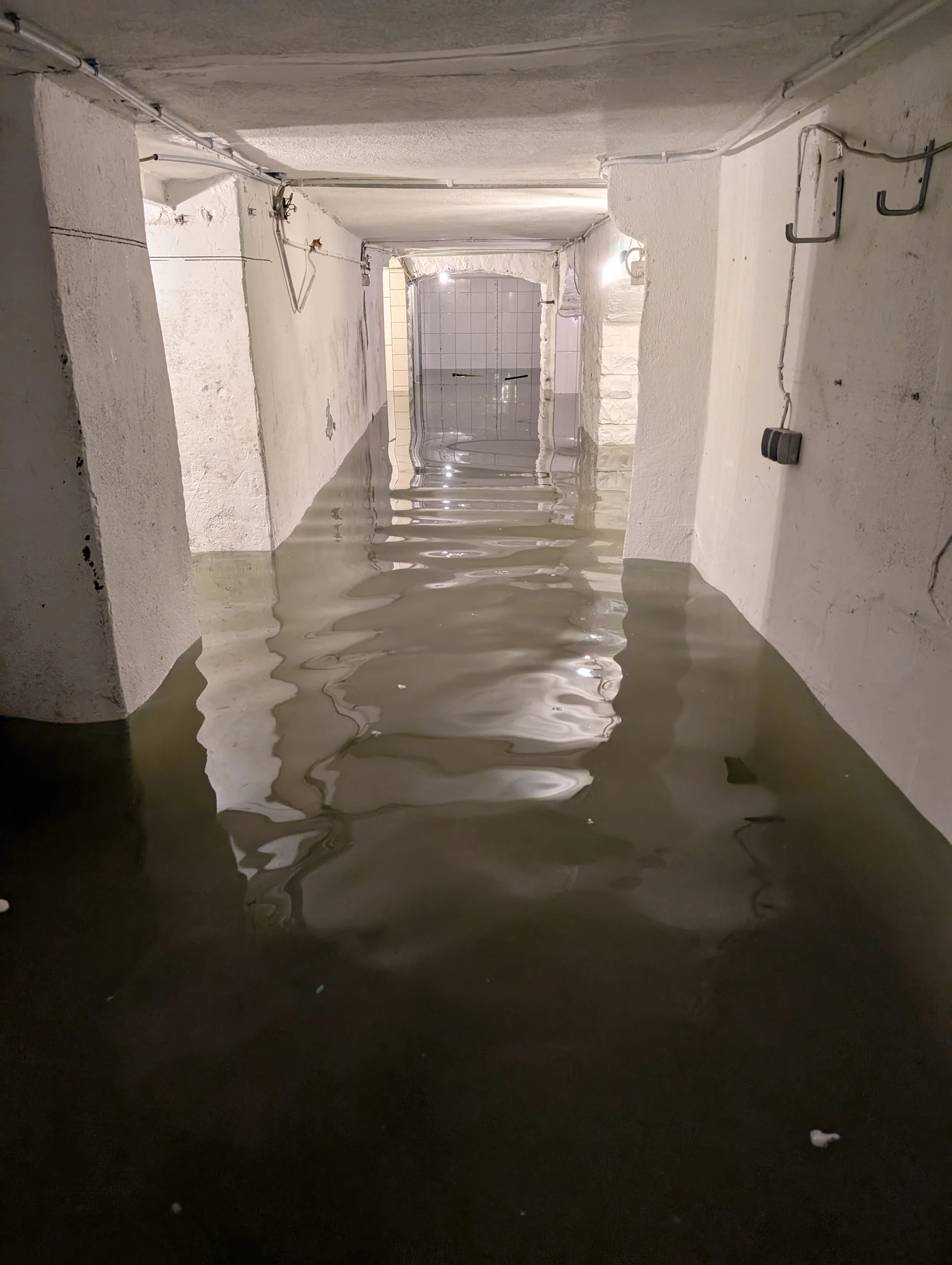 Hochwasser im Bundeshäuschen – weitere Aufnahme aus unserem Archiv