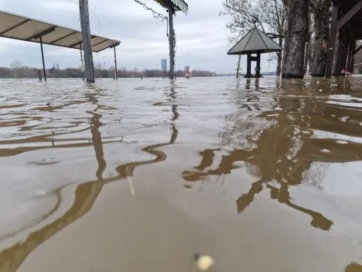 Hochwasser im Bundeshäuschen – Aufnahme aus unserem Archiv